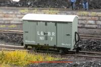 GR-220B Peco Box Wagon number 7 in Lynton and Barnstaple Livery